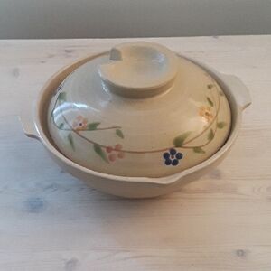 Floral Ceramic Casserole Dish
